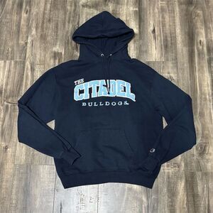 Champion The Citadel Bulldogs Men's Pullover Hoodie Size M Navy